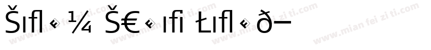 Signa Serif Light字体转换